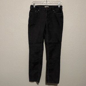 Garnet Hill Gray Corduroy Straight Leg Pants Size 4